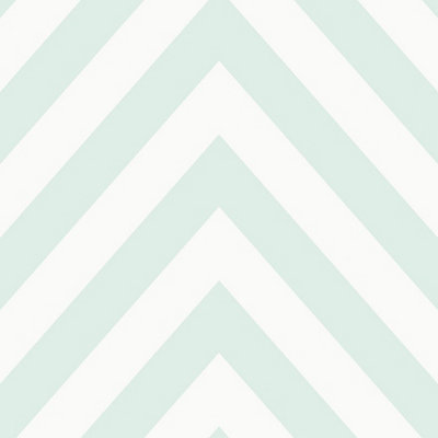 Holden Decor Chevron Soft Teal Chevron Geometric Print Smooth Wallpaper