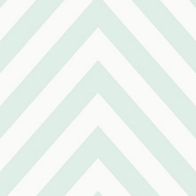 Holden Decor Chevron Soft Teal Chevron Geometric Print Smooth Wallpaper