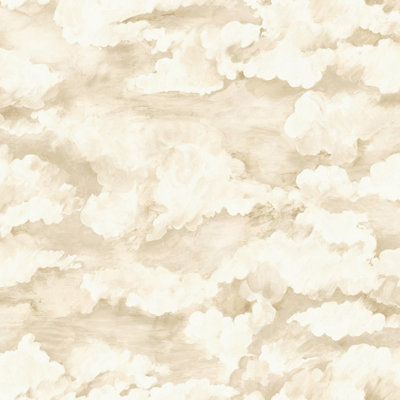 Holden Decor Cloudscape Cream Beige Wallpaper Sky Calming Modern Feature Wall