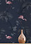 Holden Decor Flamingo Lake Midnight Blue/Pink Tropical Smooth Wallpaper