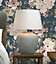Holden Decor Gardenia Navy Painterly Floral Embossed Wallpaper