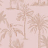 Holden Decor Glistening Tropical Tree Blush Pink Linear Tree Smooth Wallpaper