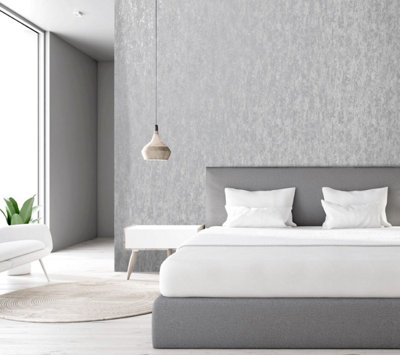 Holden Decor Industrial Texture Grey Wallpaper 12840