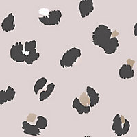 Holden Decor Large Leopard Spot Pink Animal Print Smooth Wallpaper