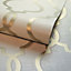 Holden Decor Laticia Cream / Gold Trellis Textured Wallpaper