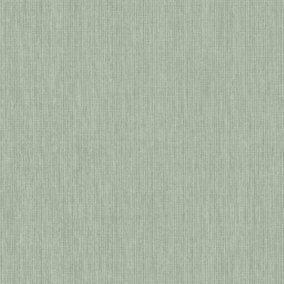 Holden Decor Linen Texture Sage Plain Texture Embossed Vinyl Wallpaper