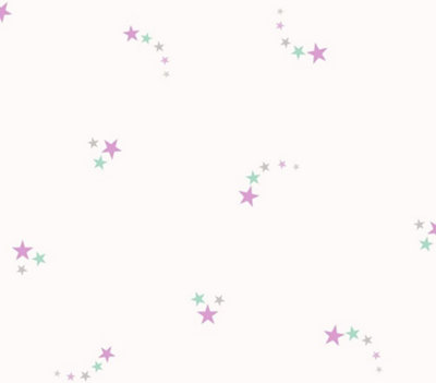 Holden Decor Make Believe Shooting Stars Pink Wallpaper 12591