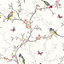 Holden Decor Phoebe White Bird Trail Smooth Wallpaper