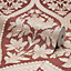 Holden Decor Pienza Damask Red Wallpaper Floral Design Textured Luxury Vinyl
