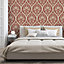 Holden Decor Pienza Damask Red Wallpaper Floral Design Textured Luxury Vinyl