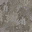 Holden Decor Rainforest Grey Leaves and Animals Embossed Wallpaper