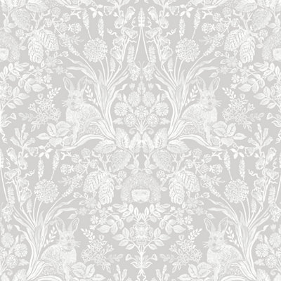 Holden Decor Statement Industrial Texture Grey Metallic Silver ...