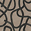 Holden Delamere Linear Swirl Wallpaper Taupe 13460