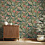 Holden Delamere Paisley Leaves Wallpaper Pink 13440