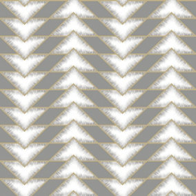 Holden Teton Geometric Wallpaper Grey 90531