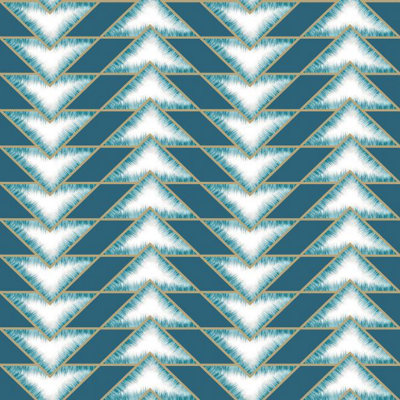 Holden Teton Geometric Wallpaper Teal 90530