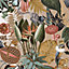 Holden Wonderland Exotic Tropical Birds Animals Rainforest Jungle Palm Wallpaper Gold 91191