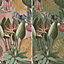 Holden Wonderland Jungle Floral Birds Exotic Blush Sage Green Smooth Wallpaper