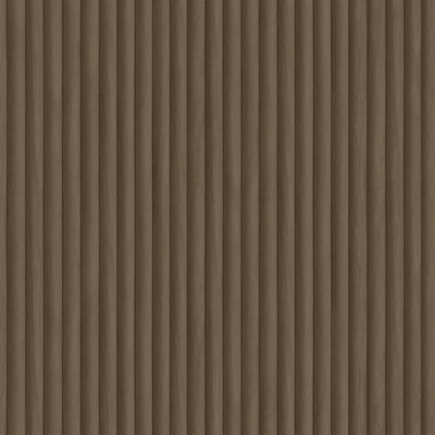Holden Wooden Bevel Slat Panelling Wood Panel Stripes Natural Brown Wallpaper