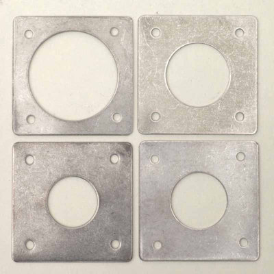 Hole Plates for Bird Boxes - Pack of 10 - Stainless Steel - 2.5 cm (Diameter of Hole)
