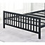 Holkham Bed - Small Double (4ft) - Strong Mesh Base - Chunky Frame - Black