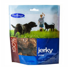 Hollings Puffed Jerky Display 100g (Pack of 8)