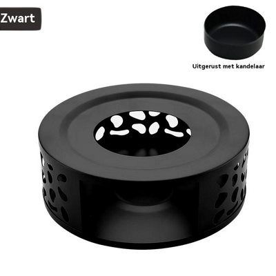 Hollow Stainless Steel Teapot Warmer and Tea Light Holder