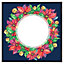 Holly & bright leaves (Picutre Frame) / 12x12" / White