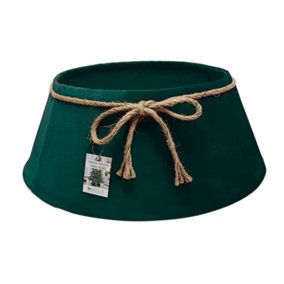 Holly International Velvet Tree Skirt Emerald Green - 56cm
