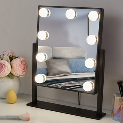 Hollywood Makeup Mirror 3 Color Lighting 360 Degree Smart Control