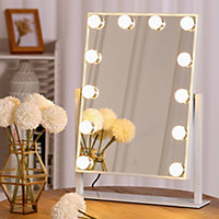 Hollywood Makeup Mirror with 12 Lights Smart Lighted Touch Control Screen 360 Degree