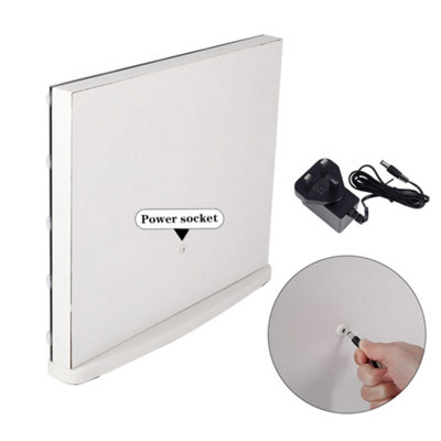 Hollywood Makeup Mirror with LED Bulbs Touch Control Detachable 10X Magnifier 42cm(H)