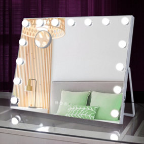 Hollywood Makeup Vanity Mirror 15 Dimmable LED Bulbs, Dressing Table SKU:MT005846-1