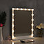 Hollywood Style Tabletop Vanity Makeup Mirror with 16 LED Bulbs Dimmable Touch Control