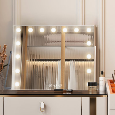 Nevera Flamingueo portátil eléctrica 10 litros blanca con espejo y led. - Flamin