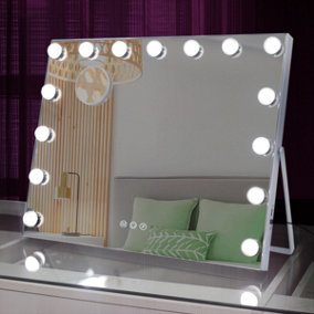 Hollywood Vanity Mirror 15 Dimmable LED Bulbs 58x46cm Dressing Table MT005846-1