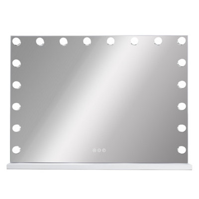 Hollywood Vanity Mirror 18 Dimmable LED Touch Control USB Charging Wall-Mounted Rectangular 80x58cm MT008058-1P