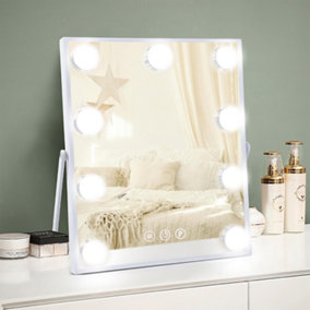 Hollywood Vanity Mirror 25x31cm, 9 Dimmable LED Bulbs SKU:MT002530h