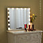 Hollywood Vanity Mirror Lighted Mirror Touch Control Makeup Mirror with 16 Dimmable Bulbs 80x62.5cm