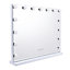 Hollywood Vanity Mirror Wall Mounted or Freestanding Lighted Makeup Mirror Dimmable Dresser Mirror with Touch Control 58 x 48cm