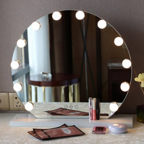 Hollywood Vanity Mirror with 12 Dimmable Bulbs and 3 Modes Smart Touch