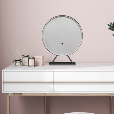 Hollywood Vanity Mirror with 3 Colour LED Light, Dimmable, Touch Switch ...