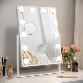 Hollywood Vanity Mirror with LED Lights, 360degree  Rotation