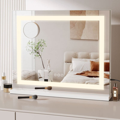 Wall vanity mirror with lights on sale