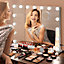 Hollywood Vanity Mirror with Lights 58x46cm with 15 Dimmable Bulbs 3 Color Tabletop or Wall Mounted Mirror