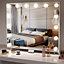 Hollywood Vanity Mirror with Lights 60 x53cm with 14 Dimmable Bulbs 3 Color Modes, Touch Screen Control