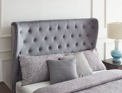 Holway King Size 5ft Grey End Opening Ottoman Bed