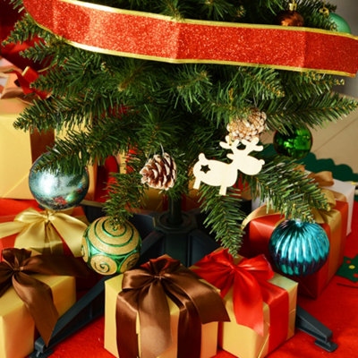 HOMCOM 1.5m 5ft Artificial Pine Pencil Slim Tall Christmas Tree with 294 Branch Tips Xmas Holiday Décor with Stand - 8