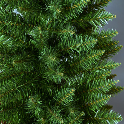 HOMCOM 1.5m 5ft Artificial Pine Pencil Slim Tall Christmas Tree with 294 Branch Tips Xmas Holiday Décor with Stand - 9