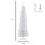 HOMCOM 1.8m 6ft Artificial Pine Pencil Slim Tall Christmas Tree with 390 Branch Tips Xmas Holiday Décor with Stand White